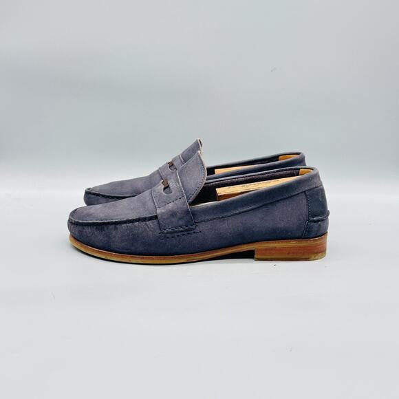 Sebago Shoes Mens 8 Blue Suede Conrad Penny Loafers Slip On Casual Comfort main image 7